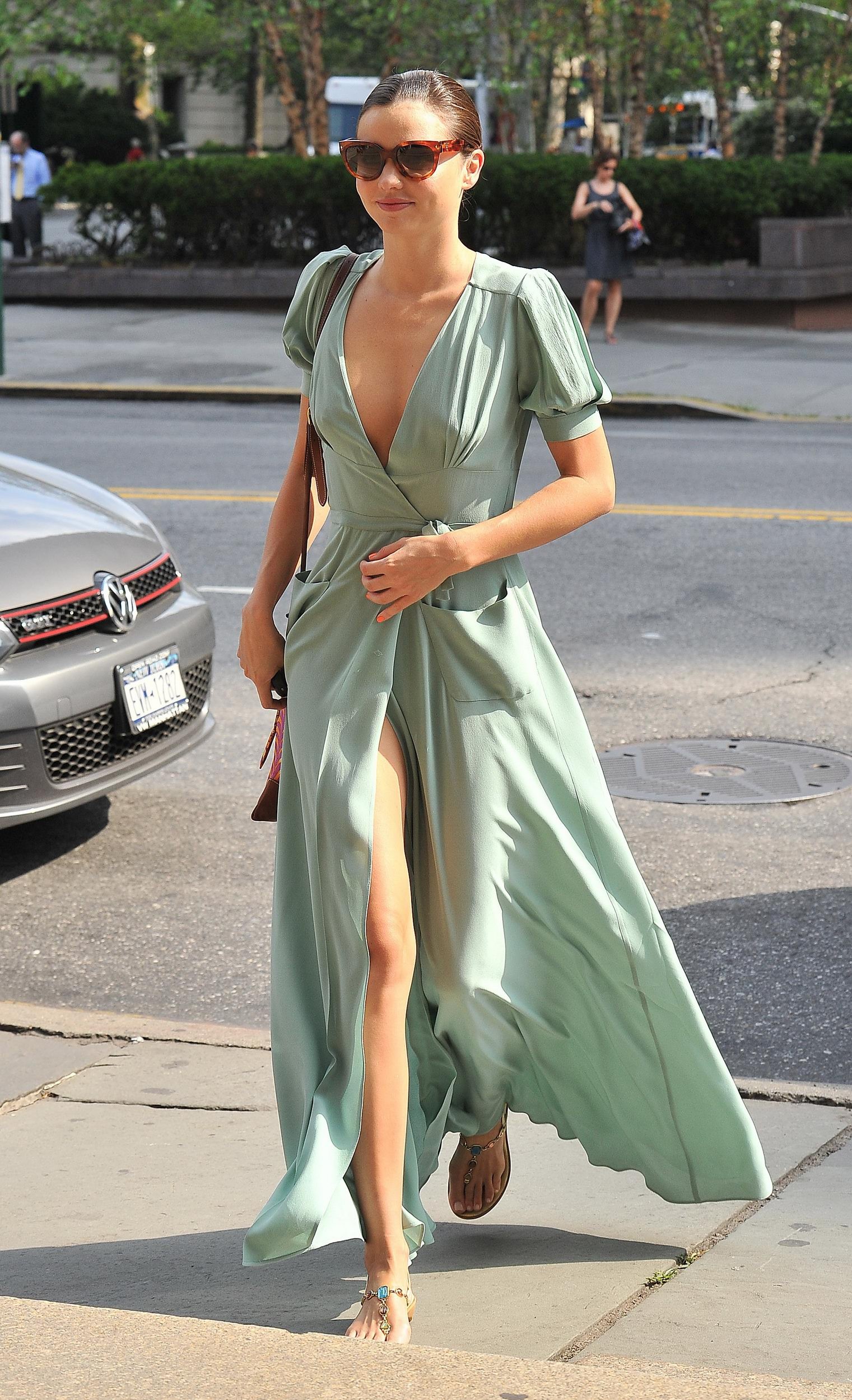 Miranda Kerr - Leggy Candids in New York